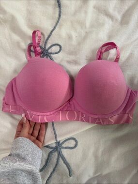 Victoria's Secret Pink Push-Up Bra with Branded Band